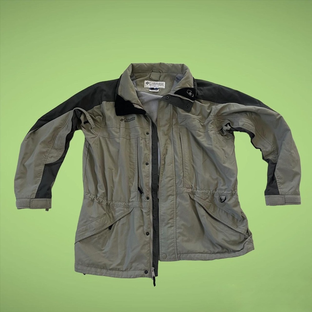 Columbia green double whammy jacket 
Size- men’s large